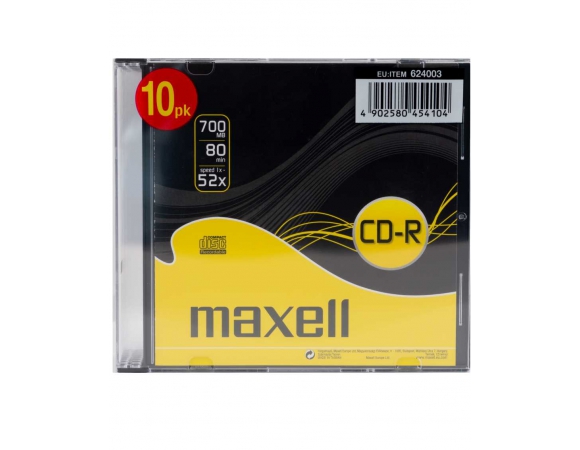 Maxell Εγγράψιμο CD-R 52x 700MB 1τμχ