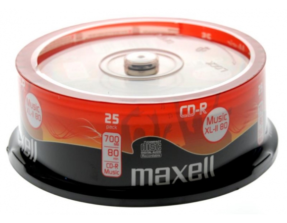Maxell CD-R Music Audio 80min. CakeBox25