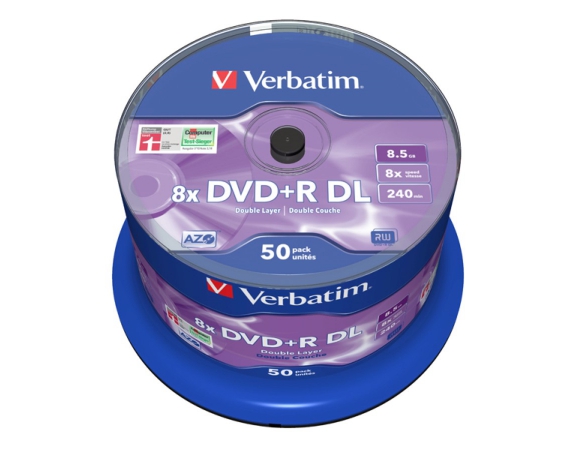 Verbatim +DL 8x 8.5GB Cake Box50