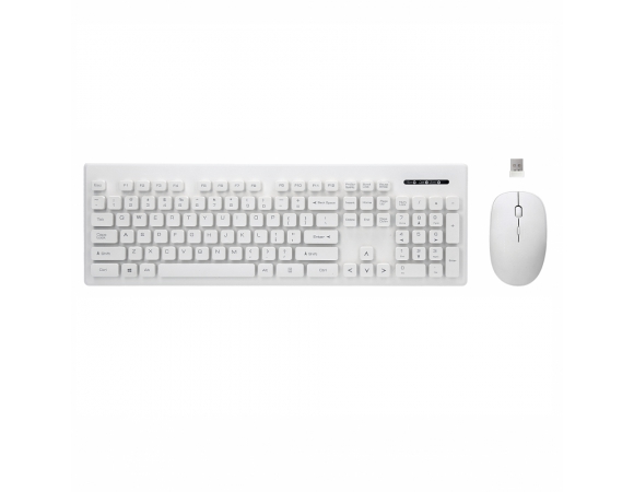 Keyboard Rebeltec Wireless With Mouse Whiterun White