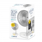 Desk Fan Platinet Rechargeable 3000 mAh 3 Steps White/Grey