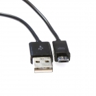 USB Cable Omega PVC Micro-USB & Data Poly Cable 1m Black