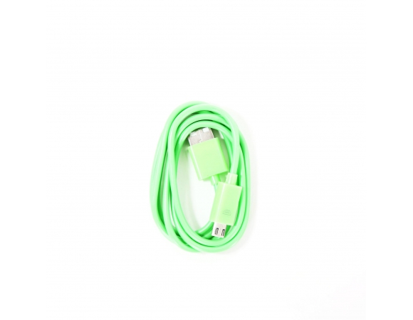 USB Cable Omega PVC Micro-USB & Data Poly Cable 1m Green