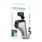 Platinet Duos: Car Charger 2x USB 3.1A With Bluetooth  Earphone