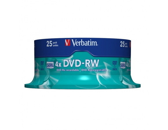Verbatim DVD-RW 4,7GB 4x Pack 25