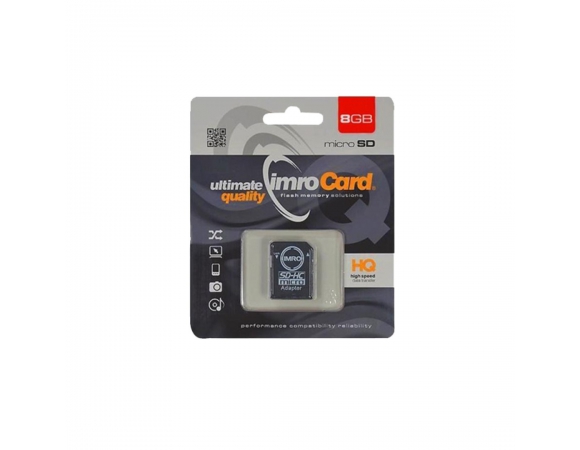 MicroSDHC Imro 8GB Class 10 With Adapter