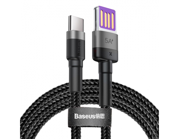 USB Cable HW QC Baseus Type-C 40W 1m Gray-Black