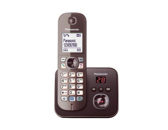 Ασύρματο Τηλέφωνο Panasonic KX-TG6821GA Mocca-Brown