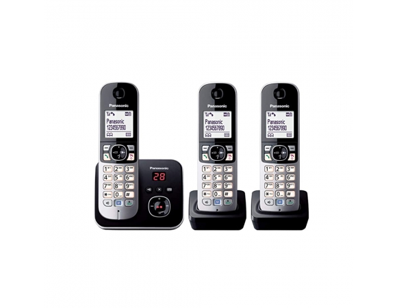 Ασύρματο Τηλέφωνο Panasonic KX-TG6823GB Black