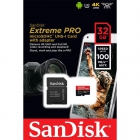 MicroSDHC Sandisk Extreme Pro 32GB 100/90MB/s UHS-I U3 + adapter