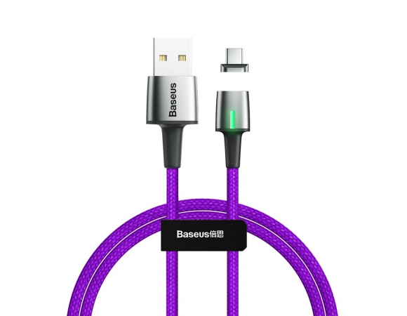 USB Cable Baseus Zinc Magnetic Type-C 3A 1m Purple