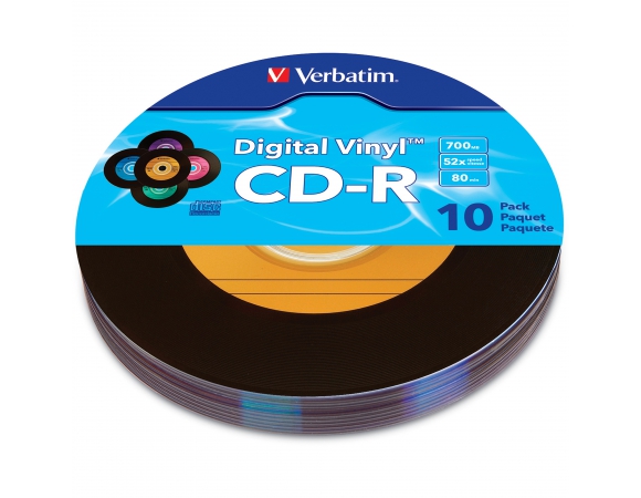 Verbatim Digital Vinyl CD-R 700MB 52x Pack 10