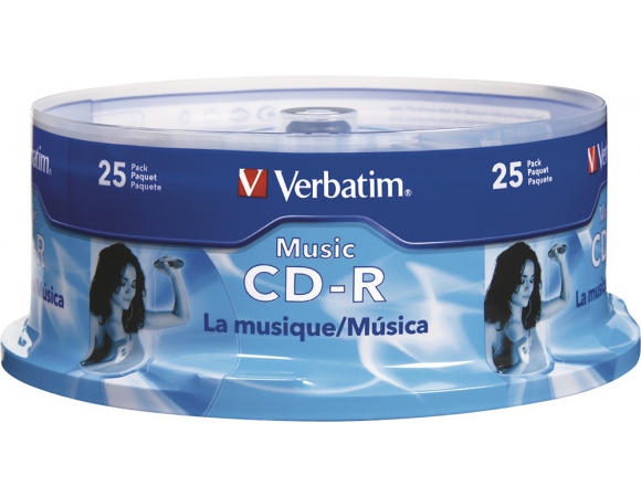 Verbatim CD-R Music Audio 80min. CakeBox25