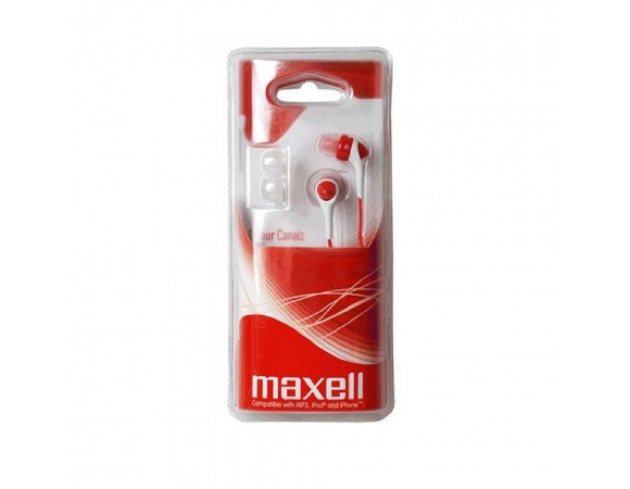 Maxell Colour Canalz Earphone - Red