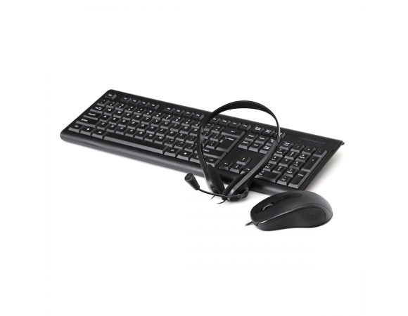 Office Set 4in1 Fiesta Wired Mouse/Mousepad/Headset/Keyboard