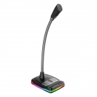 Microphone Varr Gaming Desktop RGB USB Black