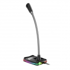 Microphone Varr Gaming Desktop RGB USB Black