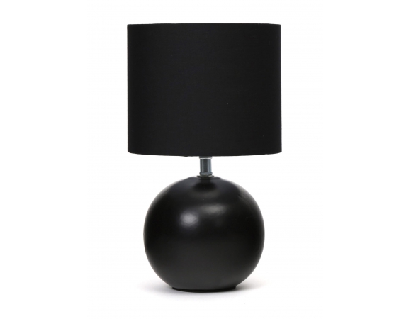 Table Lamp Platinet E27 25W Ceramic Round Base 1,5m Cable Black