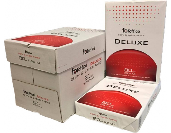Paper A4 Deluxe (Fabriano) 80gr - 5x500 φύλλα ανά κιβώτιο