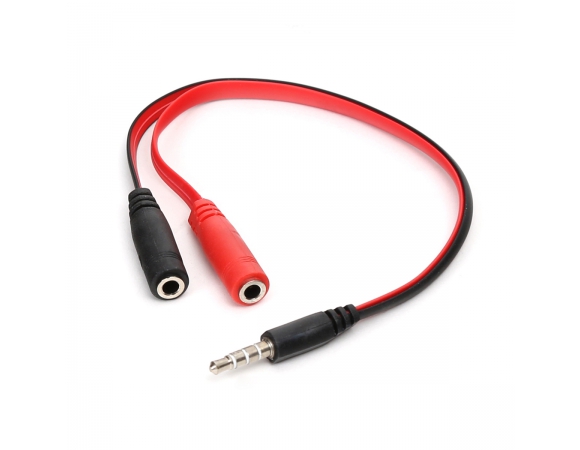Cable OMEGA Audio Jack 2x 3,5MM to Jack 3,5 mm Adapter