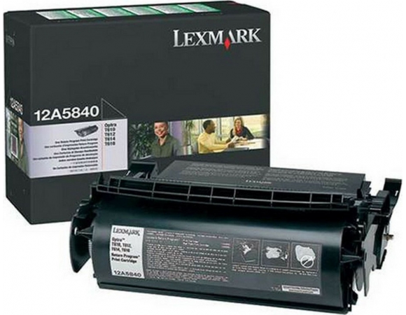 Toner Lexmark 12A5840 Black 10K