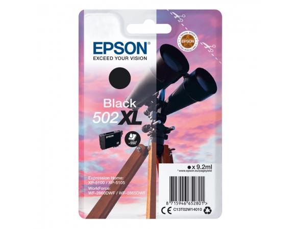 Μελάνι Epson 502XL Black (C13T02W14010)