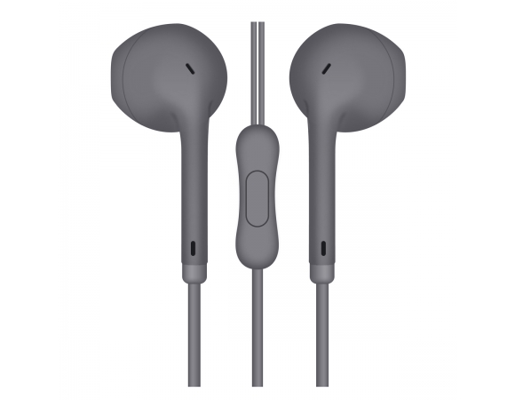 Earphones Freestyle FH770GR with Microphone Macaroon Style Grey