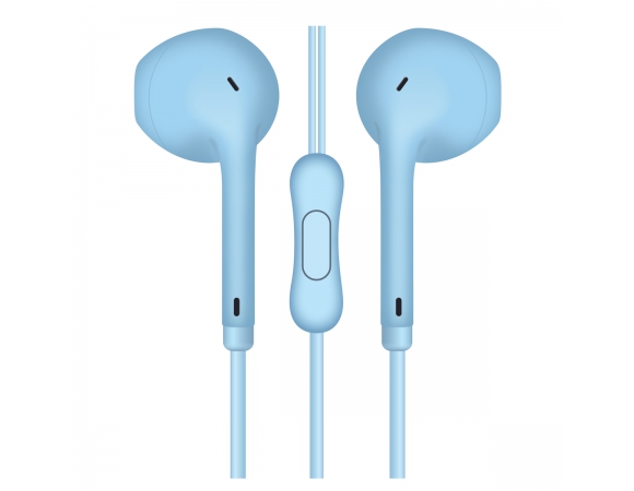 Earphones Freestyle FH770BL with Microphone Macaroon Style Blue