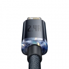 USB Cable Baseus Lightning Crystal Shine 2m 2,4A Black