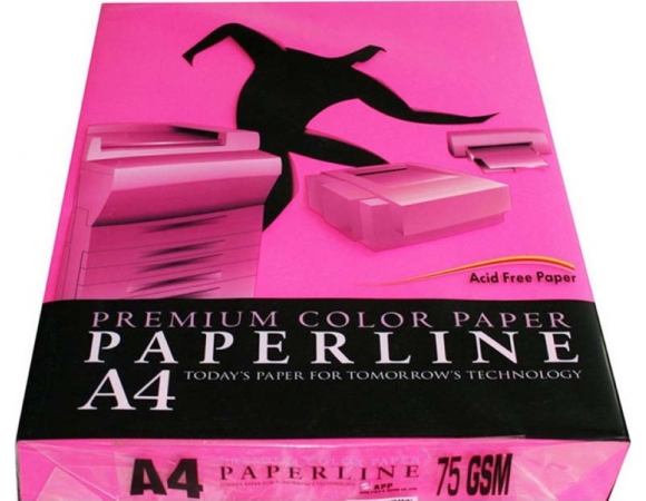 Paperline Premium Color Paper Χαρτί Εκτύπωσης A4 75gr/m² 500 φύλλα Ροζ