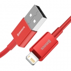USB Cable Baseus Lighting 1m 2,4A Red