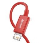 USB Cable Baseus Lighting 1m 2,4A Red