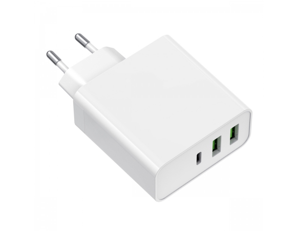 Wall Charger Platinet 65W Type-C + 2x USB 2.4A