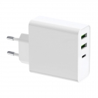 Wall Charger Platinet 65W Type-C + 2x USB 2.4A