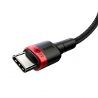 Type-C Cable Baseus Cafule PD Type-C 100W 5A 2m Black-Red