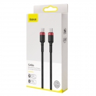 Type-C Cable Baseus Cafule PD Type-C 100W 5A 2m Black-Red