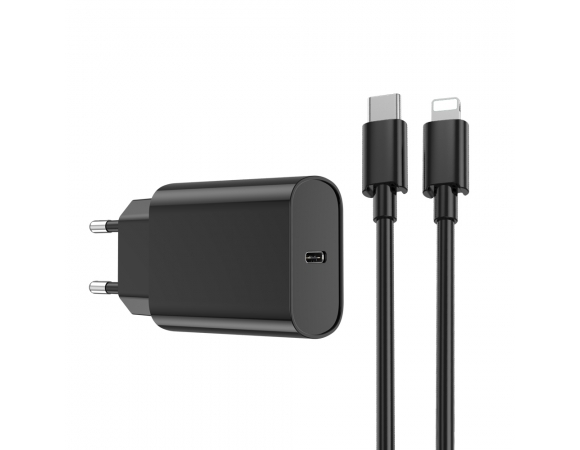 Wall Charger WIWU Wi-U001 PD 20W USB-C + Type-C Cable