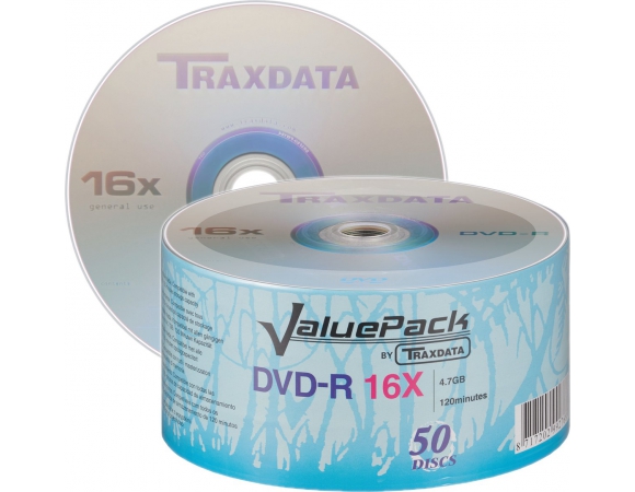 DVD-R Traxdata 4,7GB 16x Spindle50 Value Pack