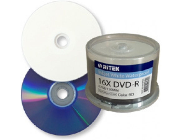 Traxdata Pro DVD-R 16x 4.7GB Printable-Glossy-Watershield Cake 50