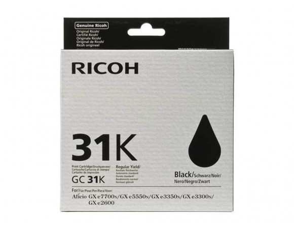 Μελάνι Ricoh GC-31K BLK (405688)