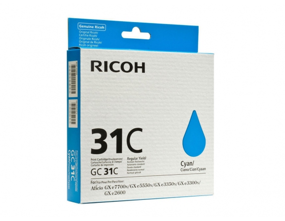 Μελάνι Ricoh GC-31C Cyan (405689)