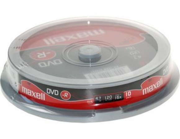 Maxell DVD-R 16x 4,7GB CakeBox10