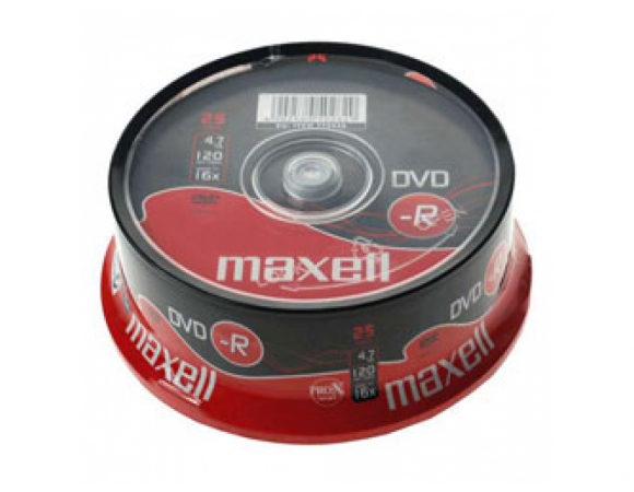 Maxell DVD-R 16x 4,7GB CakeBox25